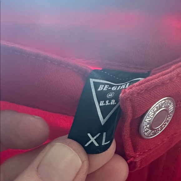 Vibrant Red Corduroy Skirt - Picture 3 of 3